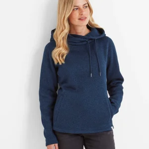 Clearance TOG24 Acer Womens Knitlook Fleece Hoody Starry Night Marl