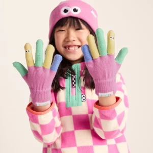 Outlet TOG24 Adal Kids Shaun The Sheep Knit Gloves Piglet Pink
