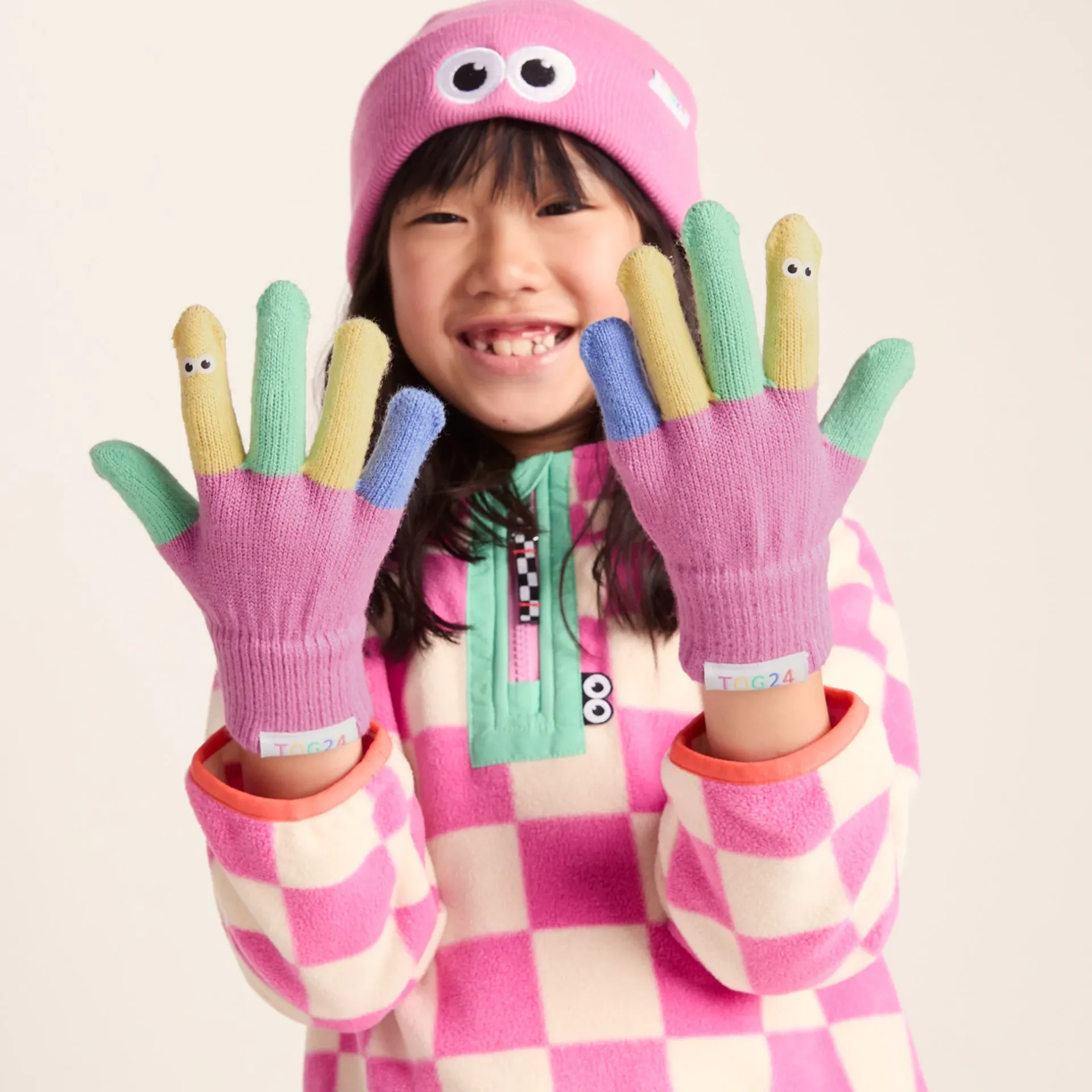 adal-kids-shaun-the-sheep-knit-DjVTOlMY-0.webp Outlet TOG24 Adal Kids Shaun The Sheep Knit Gloves Piglet Pink