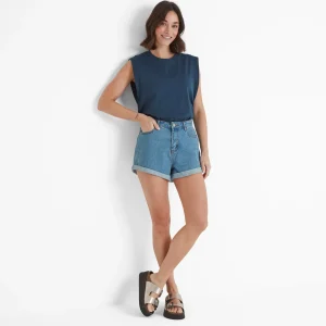 Hot TOG24 April Women's Vest In | Dark Denim