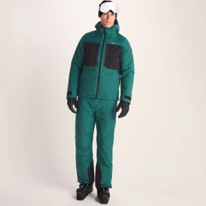 Fashion TOG24 Avoriaz Mens Ski Jacket Dark Turquoise/Black