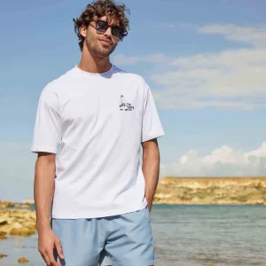 New TOG24 Beach Mens T-Shirt Optic White