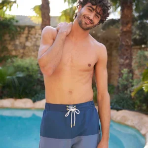 Sale TOG24 Bendon Mens Shorts Inky Blue/Blue Dolphin/Sunflower