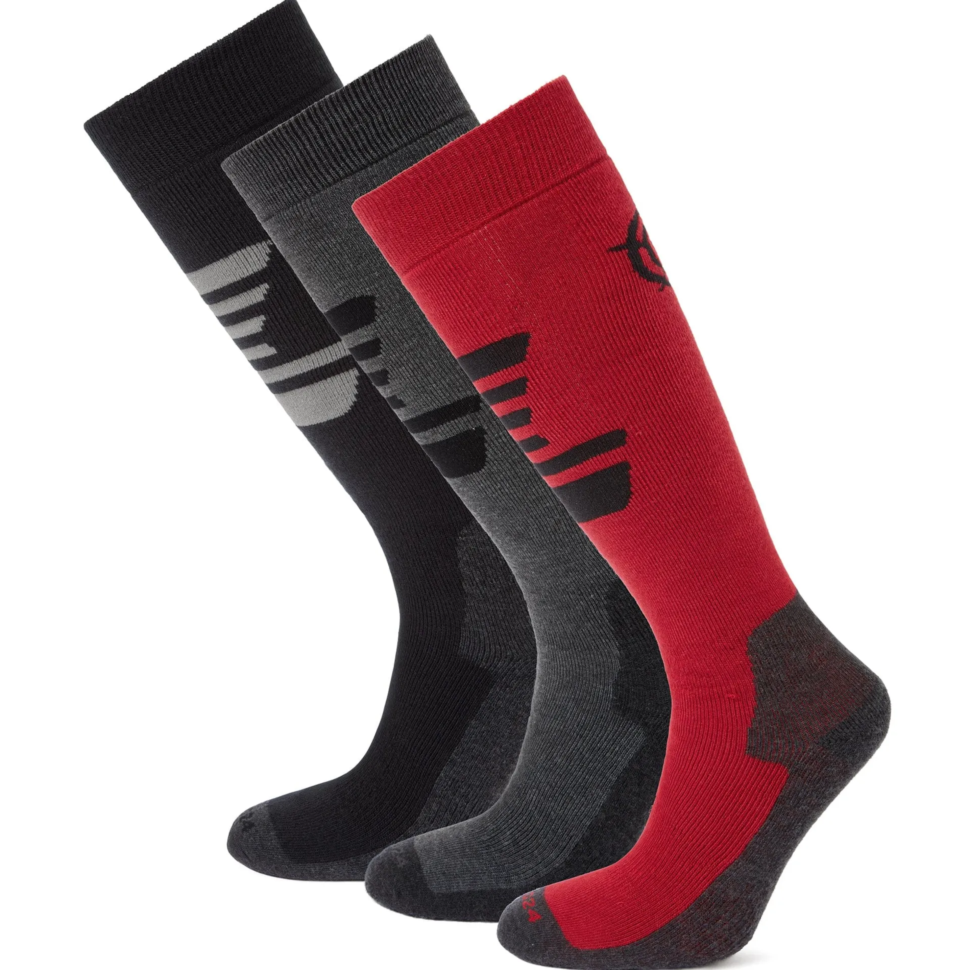 bergenz-3-pack-black-ski-socks-mKuKyctW-0.webp Sale TOG24 Bergenz 3 Pack Black Ski Socks | Mens Ski Socks UK | Black/Chilli Red /Dark Grey Marl
