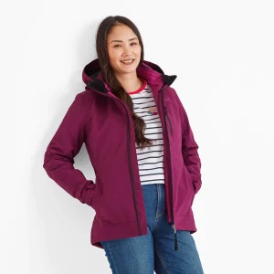 Hot TOG24 Beverley Womens 3-in-1 Waterproof Jacket Purple Berry