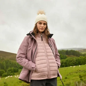 New TOG24 Beverley Womens 3-in-1 Waterproof Jacket Mauve