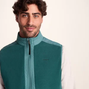 Discount TOG24 Boltby Mens Fleece Gilet Hydro Blue/Black