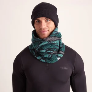 Sale TOG24 Bramley Snow Tube Dk Turquoise Abstract Mountain Print