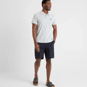 Clearance TOG24 Braunton Mens Polo Shirt Light Grey Marl