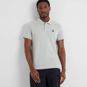 Clearance TOG24 Braunton Mens Polo Shirt Light Grey Marl