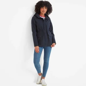 Outlet TOG24 Burradon Women's Waterproof Jacket In | Dark Indigo