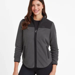 Hot TOG24 Carty Women's Microfleece Jacket In Washed Black/Black |