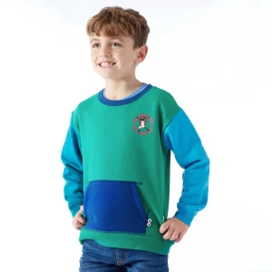 Discount TOG24 Cheviot Kids Shaun The Sheep Sweat Jungle Green
