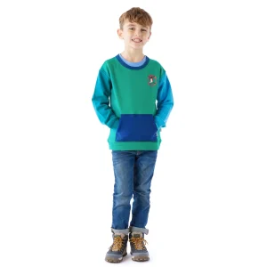 Discount TOG24 Cheviot Kids Shaun The Sheep Sweat Jungle Green