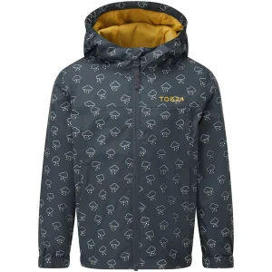 Fashion TOG24 Copley Kids Waterproof Jacket Dark Indigo Cloud Print