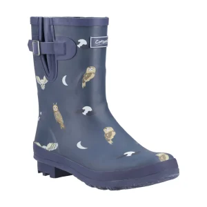 Hot TOG24 Cotswold Woodland Mid Womens Wellingtons Owls