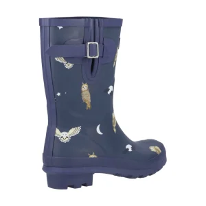 Hot TOG24 Cotswold Woodland Mid Womens Wellingtons Owls
