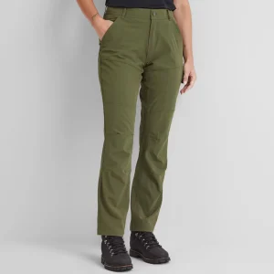 Fashion TOG24 Denver Womens Walking Trousers Regular Khaki