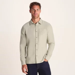 Sale TOG24 Draper Mens Shirt Long Sleeve Hazelnut