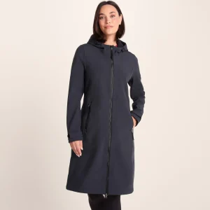 Online TOG24 Enya Womens Waterproof Softshell Long Jacket Dark Indigo