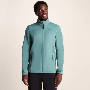 Sale TOG24 Feizor Mens Shower Resistant Softshell Jacket Hydro Blue