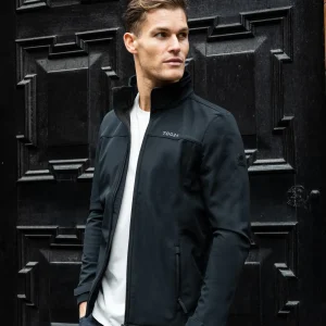 Clearance TOG24 Feizor Mens Shower Resistant Softshell Jacket Black