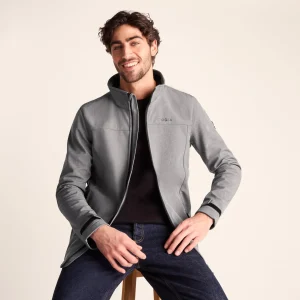 Clearance TOG24 Feizor Mens Showerproof Softshell Jacket | Dark Grey Marl