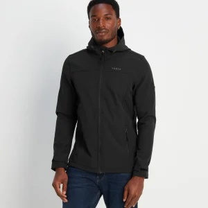Hot TOG24 Feizor Mens Showerproof Softshell Hooded Jacket | Black