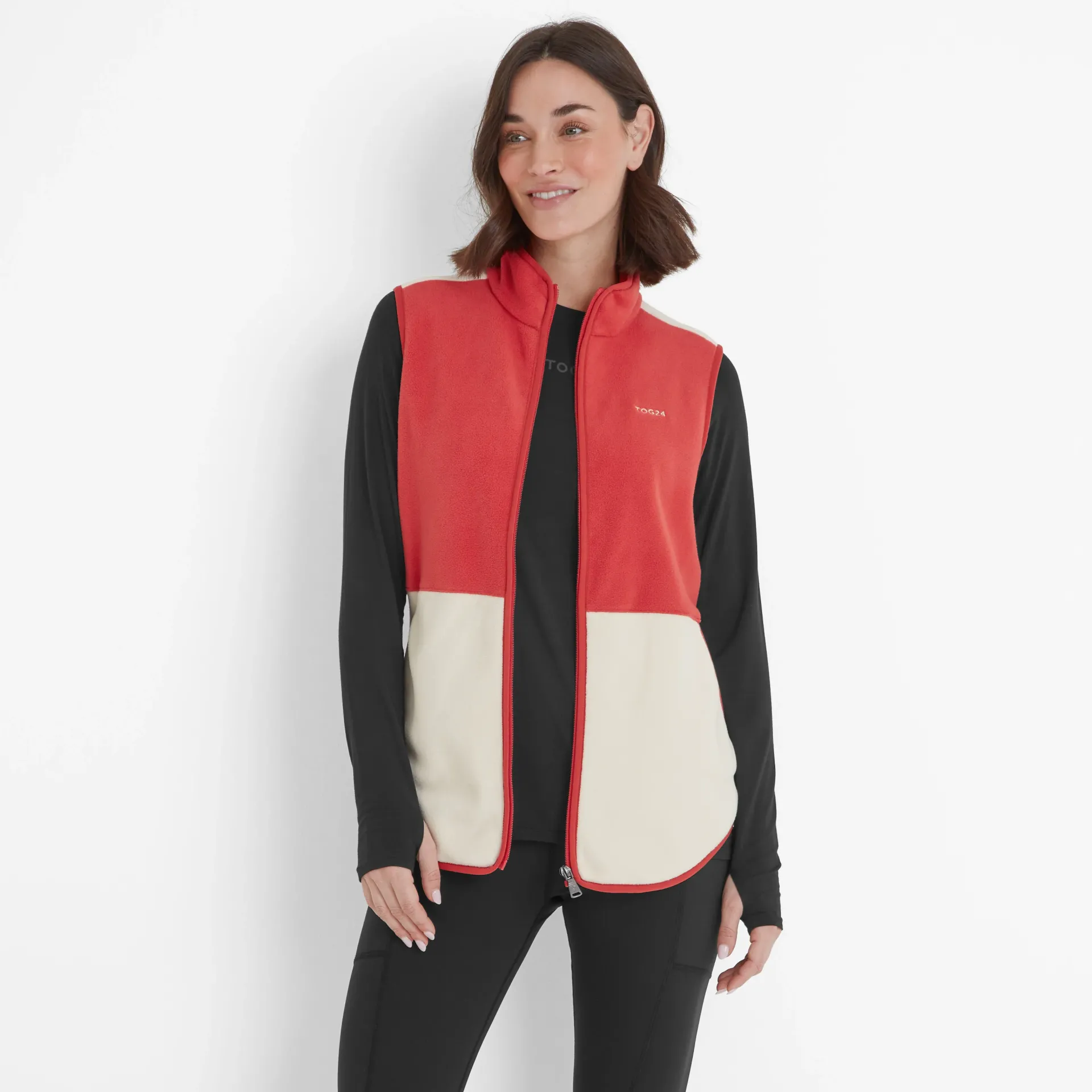 fordley-womens-microfleece-gil-hUMDaWuo-0.webp Outlet TOG24 Fordley Womens Microfleece Gilet Cranberry/Vanilla