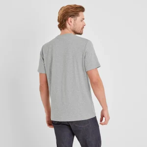 New TOG24 Goodman Mens T-Shirt Light Grey Marl
