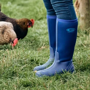 New TOG24 Grubs Boots Frostline Classic Wellies Womens Blue