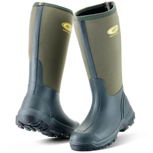 Sale TOG24 Grubs Boots Frostline Unisex Classic Wellies Green