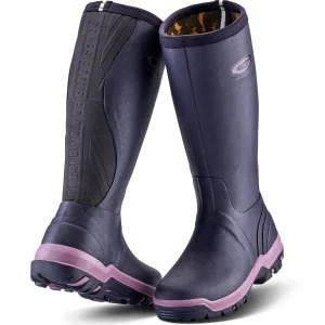 Sale TOG24 Grubs Boots Rainline Wellies Womens Purple