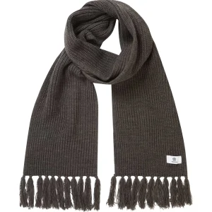 New TOG24 Hanlith Ribbed Scarf Dark Grey Marl