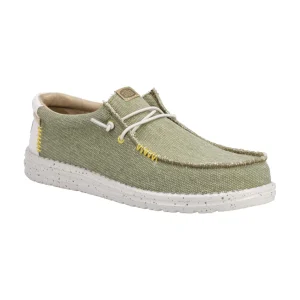 New TOG24 HEYDUDE Wally Coastline Jute Mens Shoe Olive