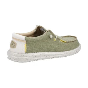 New TOG24 HEYDUDE Wally Coastline Jute Mens Shoe Olive