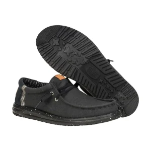 Discount TOG24 HEYDUDE Wally Elevated Basics Mens Shoes Black