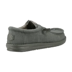 New TOG24 HEYDUDE Wally Stretch Canvas Mens Shoes Deep Green