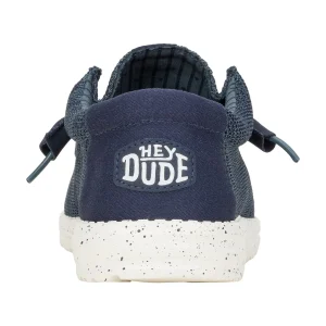 Hot TOG24 HEYDUDE Wally Stretch Mesh Mens Shoes Navy
