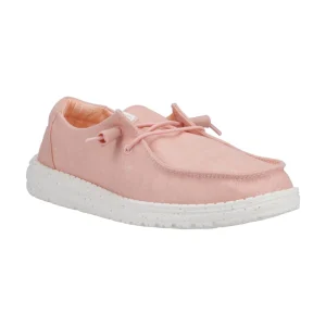 Sale TOG24 HEYDUDE Wendy Womens Canvas Shoe Pink