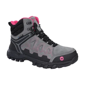 New TOG24 Hi-Tec V-Lite Explorer WP Womens Hiking Boots Grey/Fuchsia