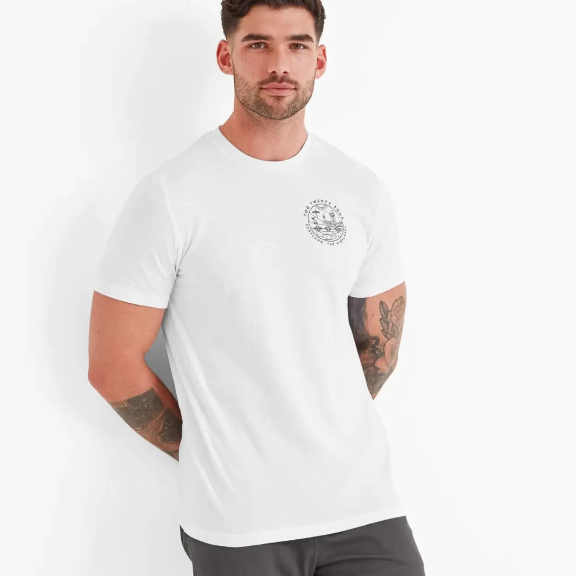 highland-men39s-t-shirt-in-opt-RTgwcTtJ-0.webp Fashion TOG24 Highland Men's T-Shirt In Optic White |