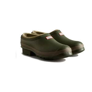 Clearance TOG24 Hunter Gardener Mens Clogs Dark Olive/Clay