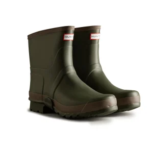Sale TOG24 Hunter Gardener Short Mens Boots Dark Olive/Clay |