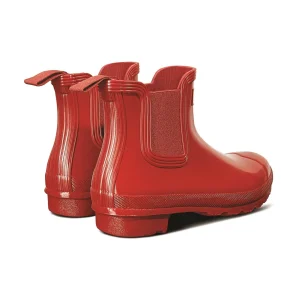 Outlet TOG24 Hunter Original Chelsea Gloss Boot Womens Military Red