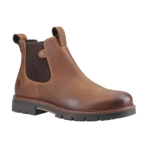 Outlet TOG24 Hush Puppies Pascal Mens Chelsea Boot Tan