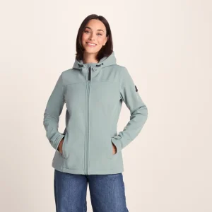 Outlet TOG24 Keld Womens Softshell Hooded Jacket Smokey Teal