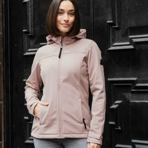 Clearance TOG24 Keld Womens Softshell Hooded Jacket Dusky Pink