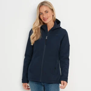 Clearance TOG24 Keld Womens Softshell Hooded Jacket Navy