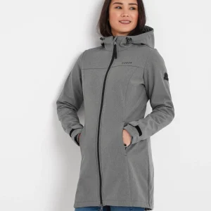 Clearance TOG24 Keld Womens Softshell Long Jacket Dark Grey